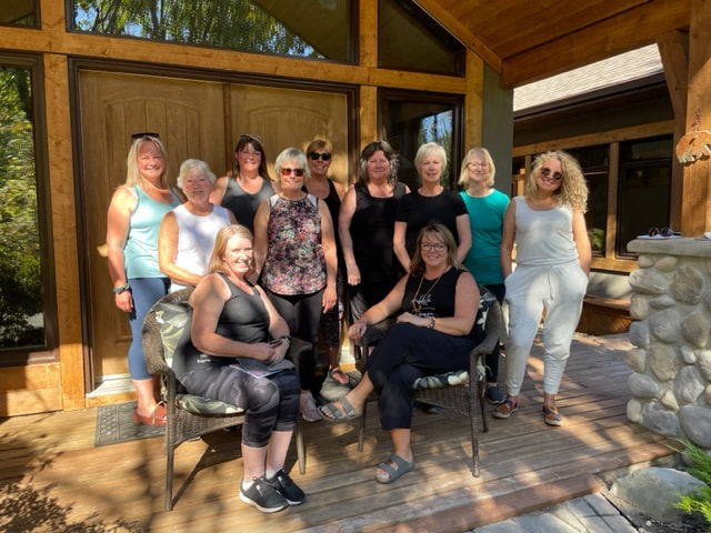 Yoga Students with Karen Lynn at a Retreat